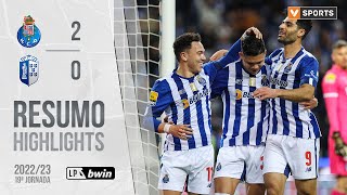 Highlights  Resumo FC Porto 20 FC Vizela Liga 2223 19 [upl. by Tarttan]