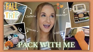 Pack with Me for a Fall Getaway 🍂🍁  Autumn Adventure Essentials ✨ [upl. by Nylecaj]