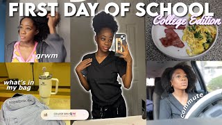 GRWM First Day of School 2024  VLOG  College Edition [upl. by Adine]