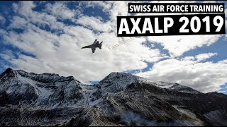 AXALP 2019 Swiss Air Force Training 4k  FA18 Super Puma Cougar [upl. by Jumbala614]