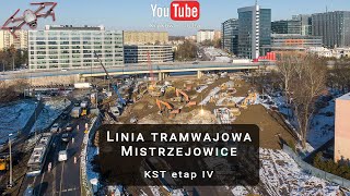 Linia tramwajowa do Mistrzejowic Krakowski Szybki Tramwaj etap IV [upl. by Rillis]