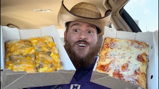 Sheetz Pizza Flatz Review  Breakfast Pizza and Cheese Pizza [upl. by Niwred]