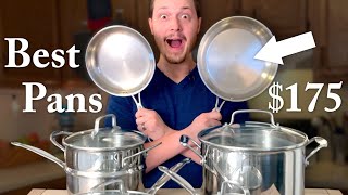 Best Cookware Set under 175 2022  Cuisinart Chef’s Classic Stainless 11Piece Cookware Review [upl. by Dang586]