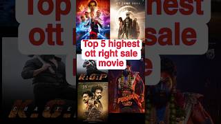 Top 5 Highest Paid OTT Movies in 2024 💸 review shorts [upl. by Elnukeda17]