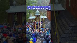 Ukrainian Christmas Carols 2022 on December 25th in Kryvorivnya church Hutsul style [upl. by Joana]