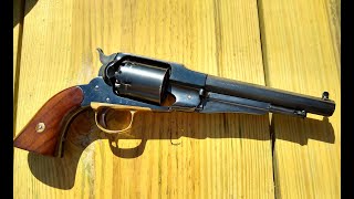 Shooting the Uberti Remington 1858 Navy 36 Black Powder Revolver [upl. by Eudora]