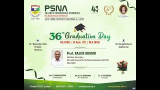 36th GRADUATION DAY  CSE amp IT   PSNACET  2024 [upl. by Ozzy442]