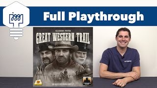 Great Western Trail Full Playthrough  JonGetsGames [upl. by Asilam667]