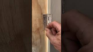 Installing a door hinge part 3  Repositioning hack [upl. by Deeyn]