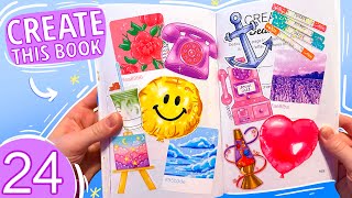 Create This Book ep 24 🎈 Moriah Elizabeth’s art prompt book [upl. by Lotz]