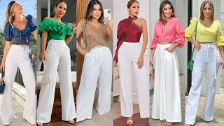 LOOKS Y TIPS PARA COMBINAR PANTALONES BLANCOS DE LA MANERA CORRECTA\ LOOKS CON JEANS BLANCOS [upl. by Aleel]