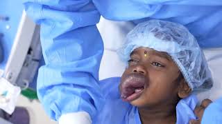 Girl with huge tumor goes under anesthesia before surgery [upl. by Nnaecyoj]