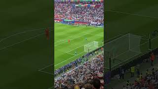 Jordan Pickford saves a penalty from Akanji in the England v Switzerland penalty shootout euro2024 [upl. by Eloise]