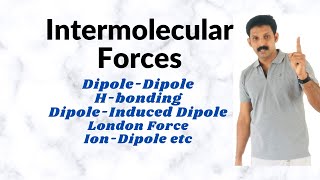 Intermolecular forcesDipole DipoleDipole Induced DipoleH bondingLondon etc AJT Chemistry [upl. by Casi]