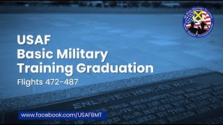 USAF Basic Military Training Graduation Ceremony Flights 472487 — July 25 2024 [upl. by Aydidey]