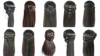 easy and beautiful hairstyles for girls  hair style girl  hairstyles for girls  hairstyle [upl. by Woo]