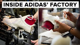 Inside adidas boot factory where they build boots BY HAND [upl. by Ellenaj479]