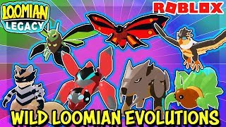 All Wild Loomian Evolutions in Loomian Legacy Roblox  Stats Types Moves amp Looks [upl. by Glass]