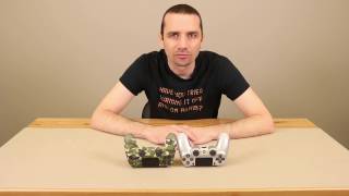 Sonys Newest Controllers  Unboxing and Review of the Green Camo and Silver DS4 [upl. by Novia813]