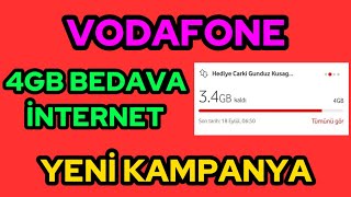 ✅VODAFONE BEDAVA 4GB İNTERNET KAZANMAK VODAFONE BEDAVA İNTERNET KAZANMAK 20242024✅ [upl. by Ahsiyt]