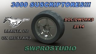 Curso de Solidworks  Tutorial Wheel  Rim  Llanta  Rin Mustang En Español Parte 1 [upl. by Ahsehat]