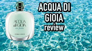 Acqua di Gioia  Giorgio Armani  Recenzie parfum  Review  Pareri  Despre [upl. by Hardy]