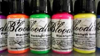 Bloodline Skincandy Blacklight UV Tattoo Ink [upl. by Anaugahs]