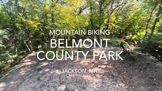 Mountain Biking Belmont County Park 360 [upl. by Ynnohj114]