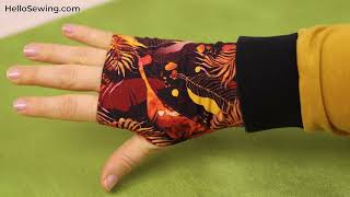 DIY Fingerless Gloves in 10 minutes [upl. by Acinnej501]