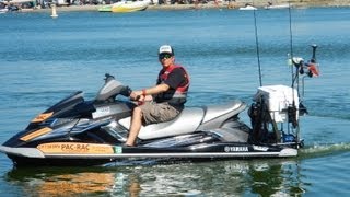 Jet Ski PWC  Reboarding  HOW TO GET BACK ON WHEN YOU HAVE A COOLER RACK INSTALLED [upl. by Putnem]