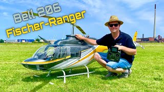 Amazing Scale Flight with a Huge XXXL RC Bell 206 JetRanger Full Carbon Turbine Model [upl. by Aisyle811]