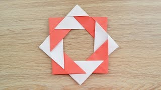 Decoration for room  How to make an Octahedron Craft  Modular ORIGAMI out of paper Tutorial DIY [upl. by Cordalia]