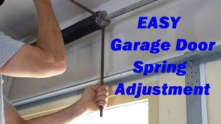 How To Balance a Garage Door  Torsion Spring Adjustment  EasyClear Instructions [upl. by Eki]