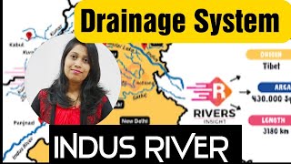 INDUS RIVER II Drainage System in India ll Odia Guru ll Yajanika ll OSSTET II RHT ll LTR ll Cht [upl. by Meekyh255]