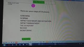 EIA process [upl. by Eicam]