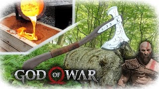 Making Kratos Axe  God Of War Aluminum Casting [upl. by Ellennod]