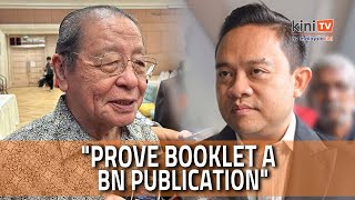 DAP family conspiracy Wan Saiful should prove that booklet was a BN publication  Kit Siang [upl. by Ayidan]