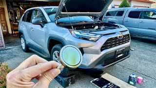 2023 Toyota RAV4 LE AWD 1000 Miles Break In Oil Change [upl. by Tonjes819]