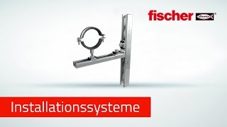 Schieneninstallation  fischer Schienensystem FLS  Befestigungen für Heizung Sanitär und Klima [upl. by Kelson149]