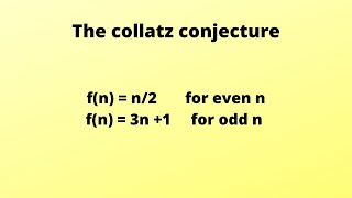 The Collatz Conjecture  82 year old unsolved maths problem [upl. by Lemak779]