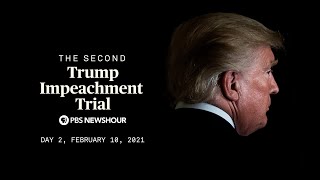 WATCH LIVE Trump’s second impeachment trial underway in Senate  Day 2 [upl. by Euqinotna405]