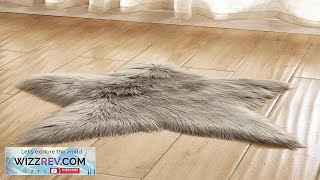 Faux Fur Carpet Long Plush Shaggy Fluffy Star Shape Carpets Long Hair Review [upl. by Malvin]