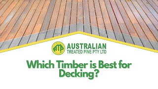 Which Timber is Best for Decking  Australian Treated Pine [upl. by Aserehtairam77]