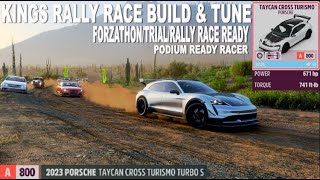 FH5  KINGS RALLY OFFROAD RACE TUNE  2023 PORSCHE TAYCAN CROSS TURISMO TURBO S [upl. by Austina]