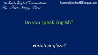 Conversatii în Englezā lectia 2 Vorbiti engleza [upl. by Lahcim]