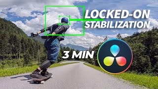 LOCKED ON STABILIZATION Effect in Davinci Resolve 17 [upl. by Lodovico]