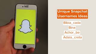 Good Snapchat Names And Username Ideas [upl. by Kcirdef]