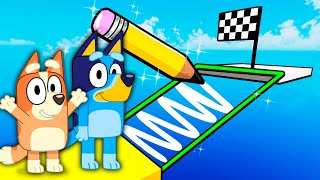 Bluey amp Bingo PLAY DRAWING OBBY in Roblox [upl. by Morry]