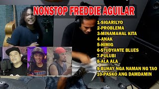 NONSTOP FREDDIE AGUILAR DRUM COVER REY MUSIC COLLECTION [upl. by Alvin]