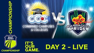 🔴 LIVE CCC v Barbados  Day 2  West Indies Championship 2024  Thursday 8th February [upl. by Nossila]